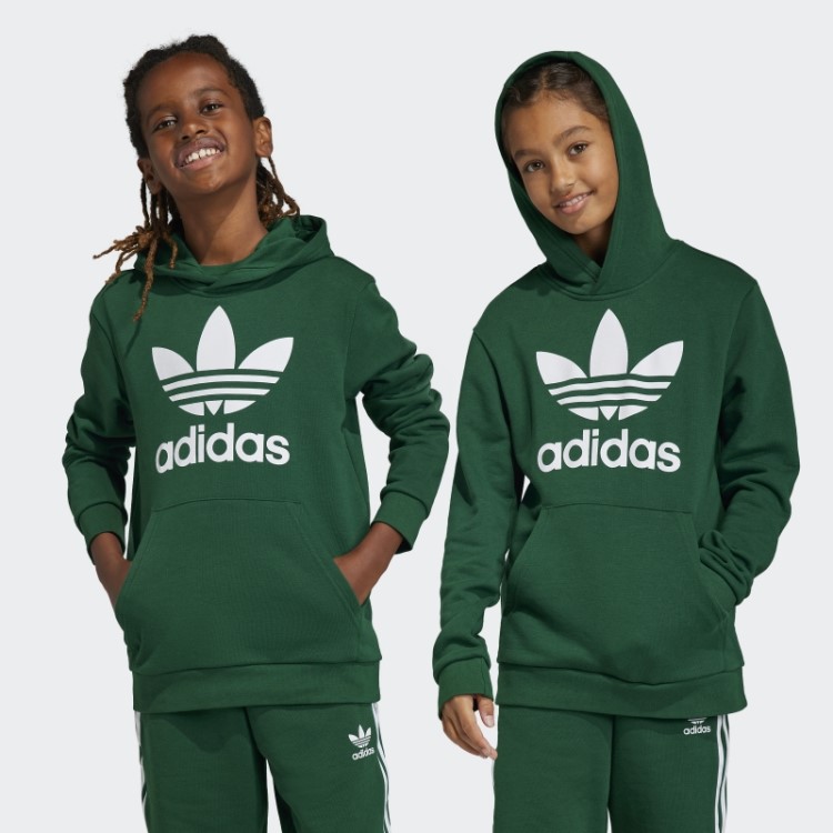 Adidas Moletom Verde Escuro Trefoil