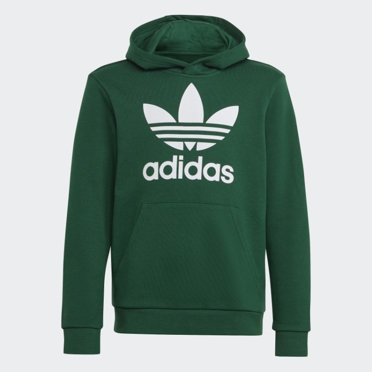 Adidas Moletom Verde Escuro Trefoil