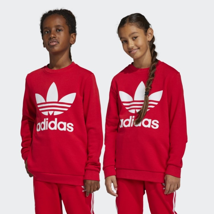 Moletom Trifoil Crew Escarlate Adidas