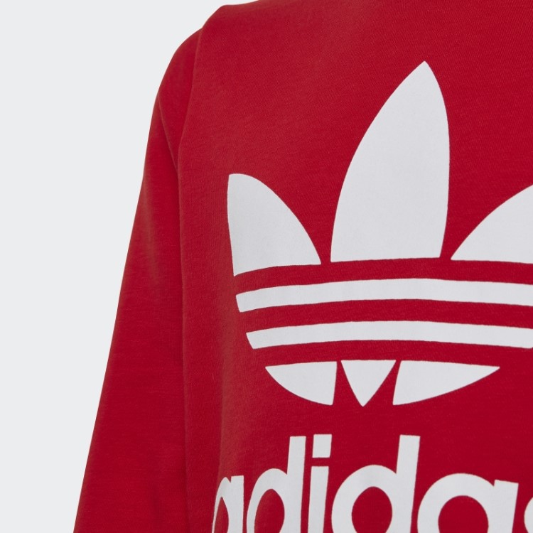 Moletom Trifoil Crew Escarlate Adidas