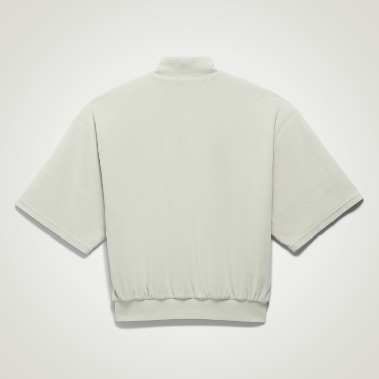 Moletom Verde Adidas One Basquete Veludo 1/2 Zíper Moda
