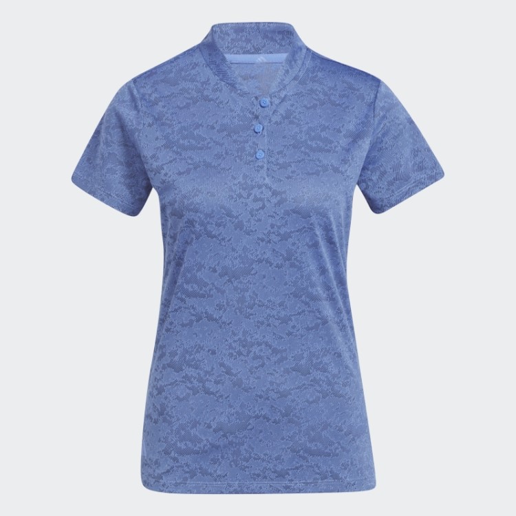 Camisa Polo Adidas Jacquard Golf Azul Met