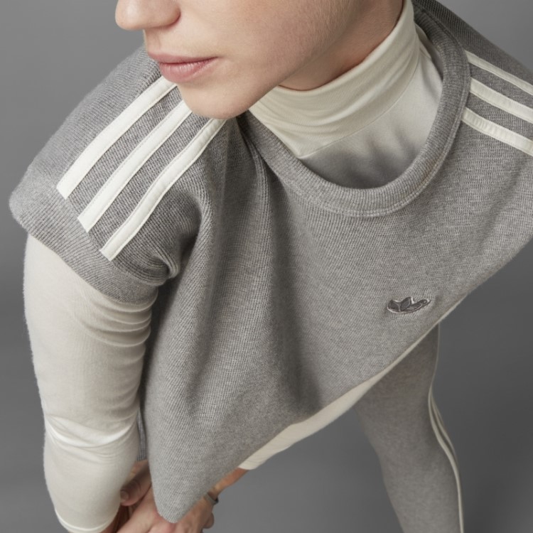 Camiseta Com Corte Waffle Versão Azul Adidas Core Heather