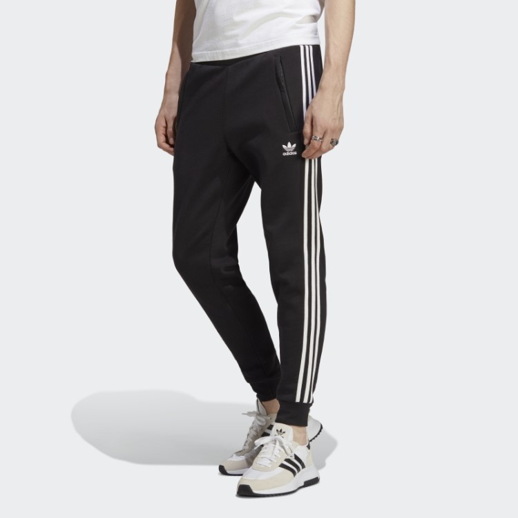 Calça Preta Adicolor Classics Com As 3 Listras Adidas