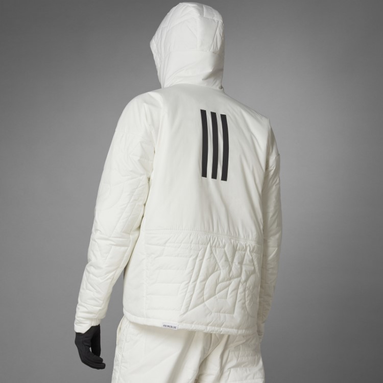 Jaqueta Acolchoada Com Capuz Adidas Terrex Myshelter Primaloft Não Tingida Quente