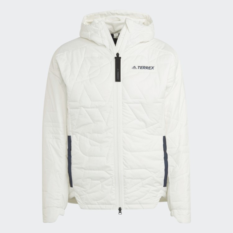 Jaqueta Acolchoada Com Capuz Adidas Terrex Myshelter Primaloft Não Tingida Quente