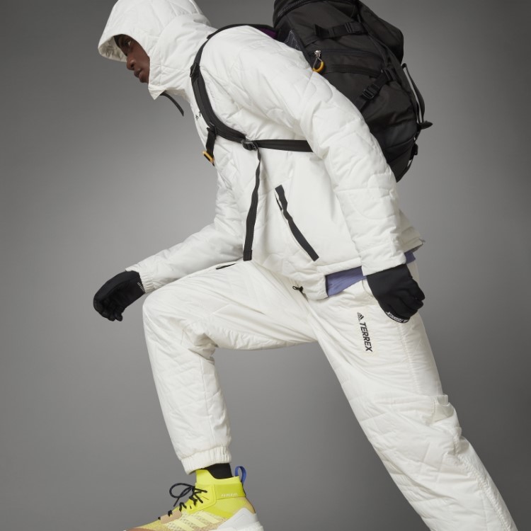 Jaqueta Acolchoada Com Capuz Adidas Terrex Myshelter Primaloft Não Tingida Quente