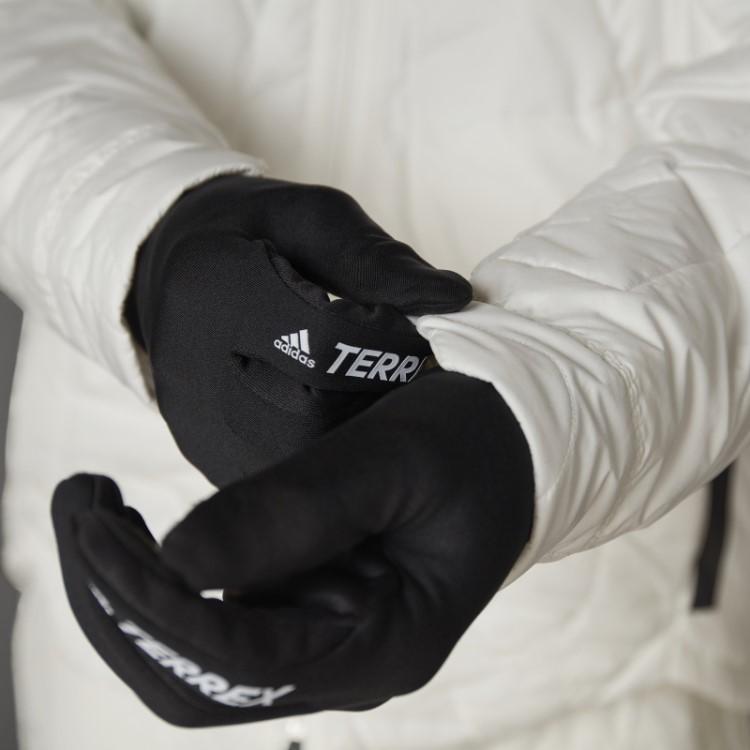 Jaqueta Acolchoada Com Capuz Adidas Terrex Myshelter Primaloft Não Tingida Quente