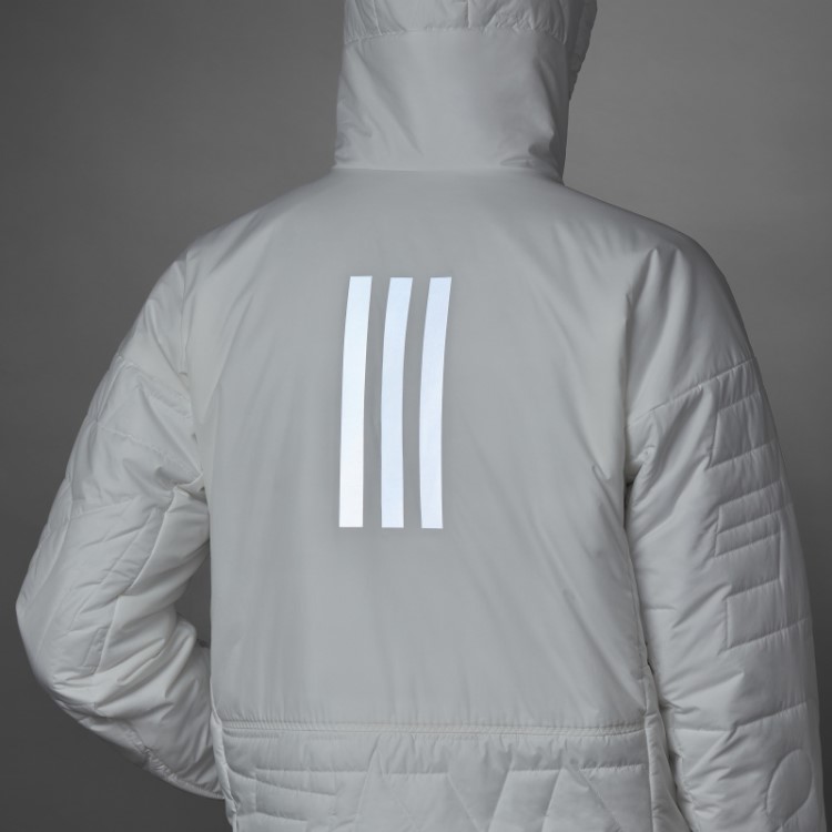 Jaqueta Acolchoada Com Capuz Adidas Terrex Myshelter Primaloft Não Tingida Quente