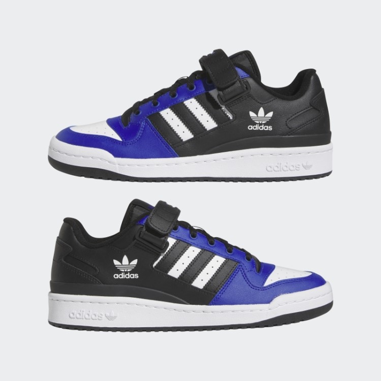 Sapato Baixo Azul Adidas Forum