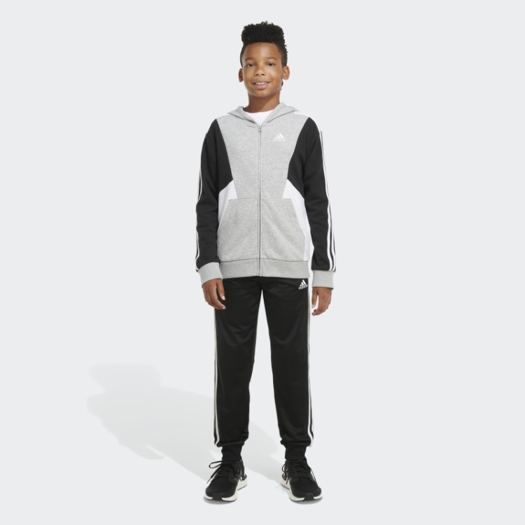 Capuz Cinza Médio Adidas Clrblk Ft Jkt