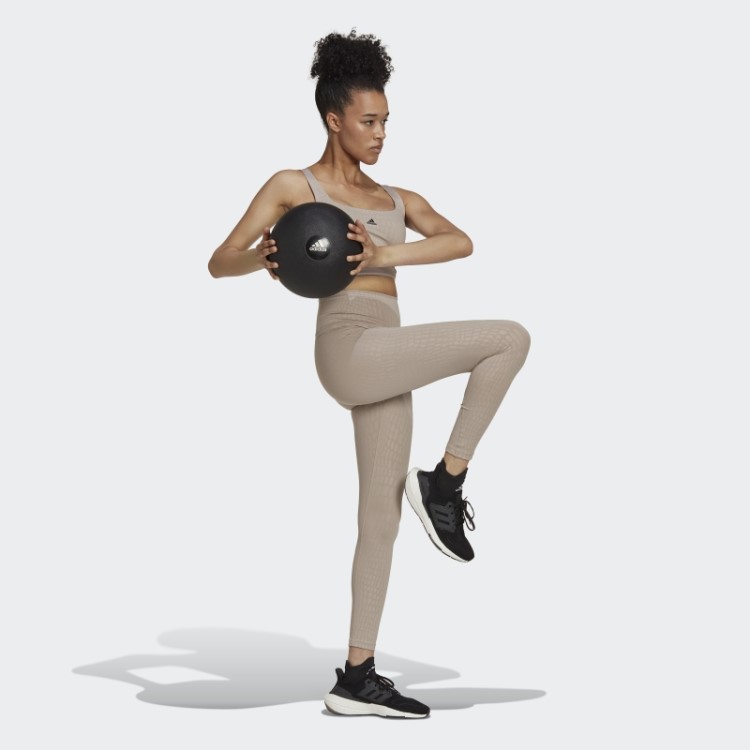 Sutiã Palangre De Suporte Médio Powerimpact Bege Adidas