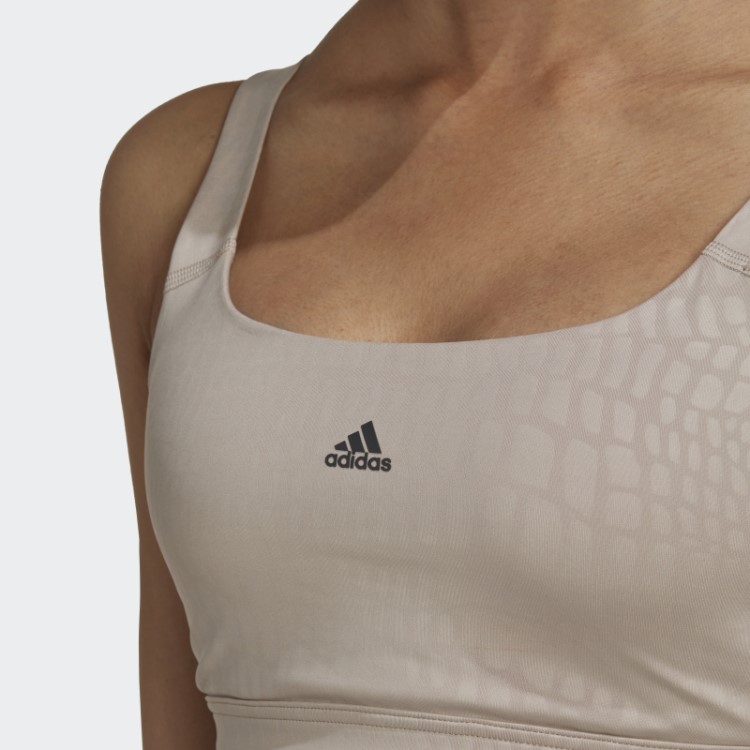 Sutiã Palangre De Suporte Médio Powerimpact Bege Adidas