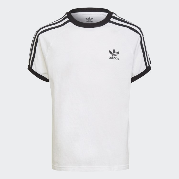 Camiseta Adidas Adicolor Com As Três Listras Branca