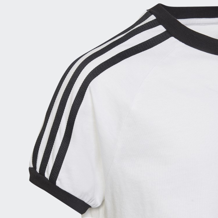 Camiseta Adidas Adicolor Com As Três Listras Branca