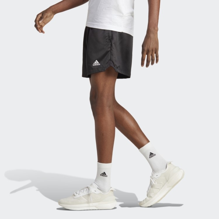 Bermuda De Cetim Preta Adidas