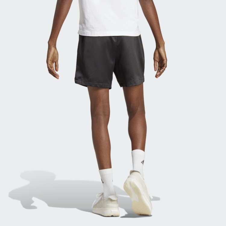 Bermuda De Cetim Preta Adidas
