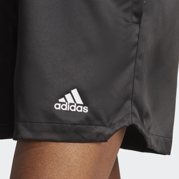Bermuda De Cetim Preta Adidas