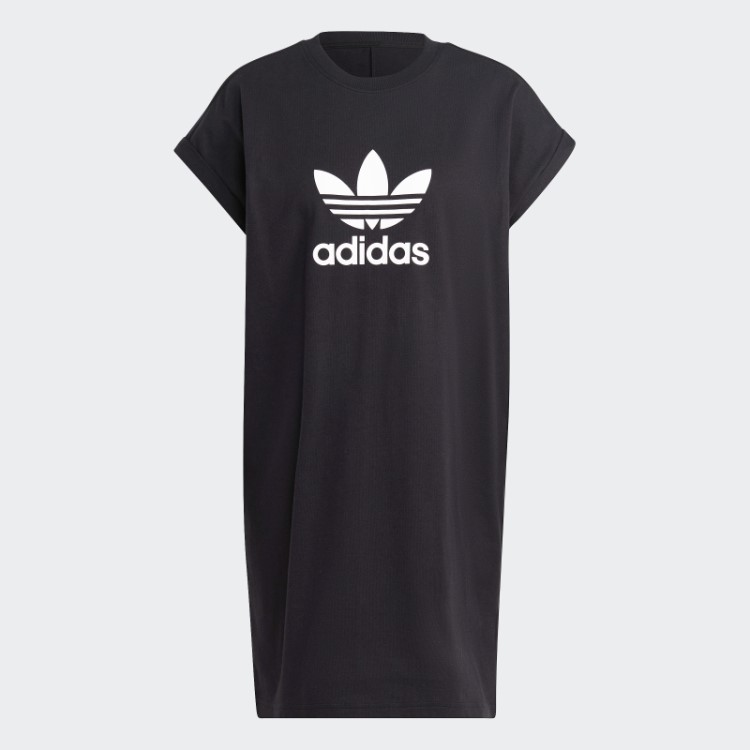 Vestido Adicolor Classics Com Trevo Preto Adidas