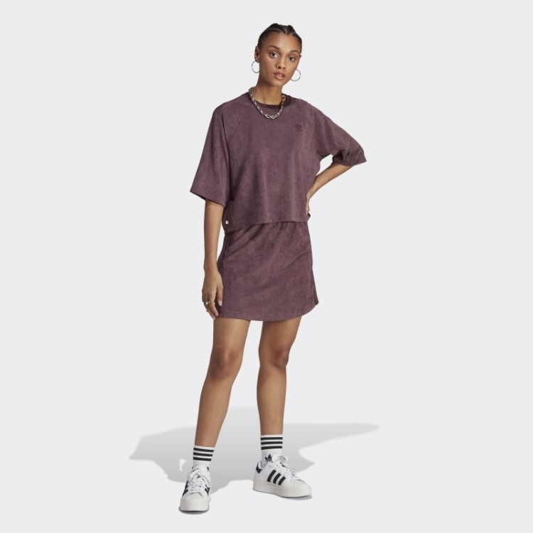 Saia De Camurça Clássica Adicolor Marrom Adidas