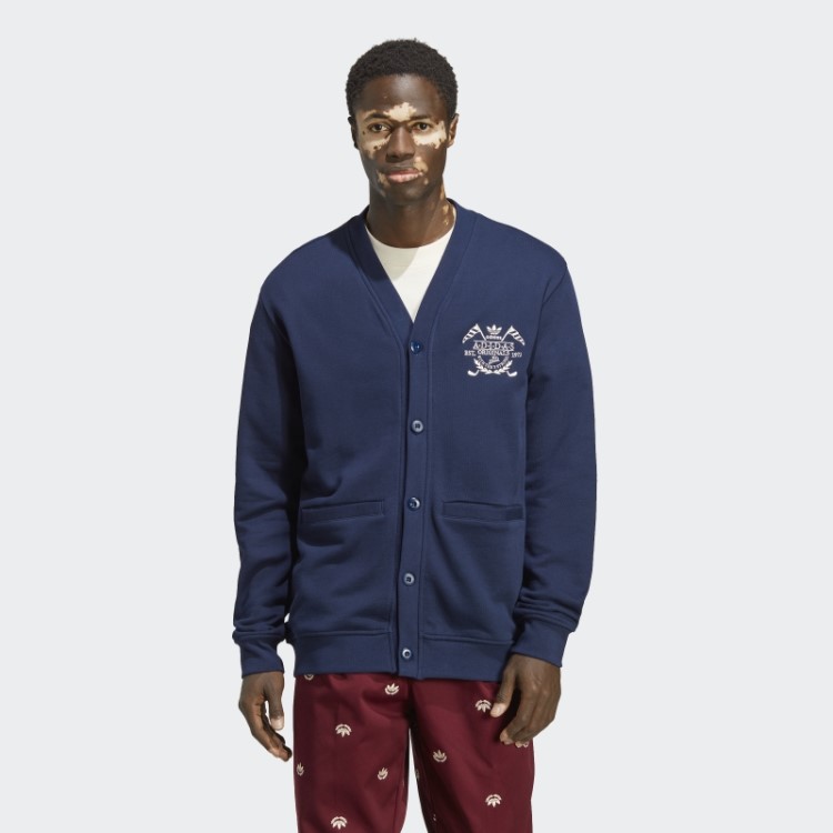 Moda Adidas Arquivo Gráfico Cardigan Noite índigo