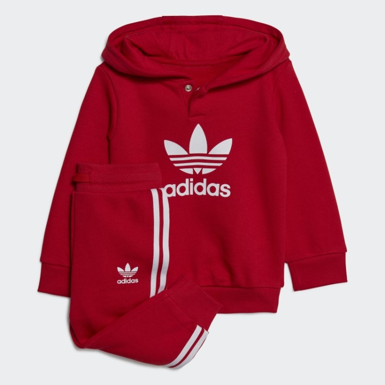 Conjunto De Moletom Adidas Adicolor Escarlate