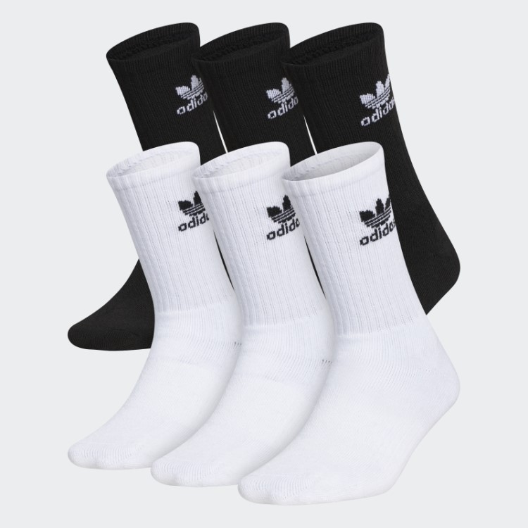Meias Brancas Adidas Trefoil 6 Pares