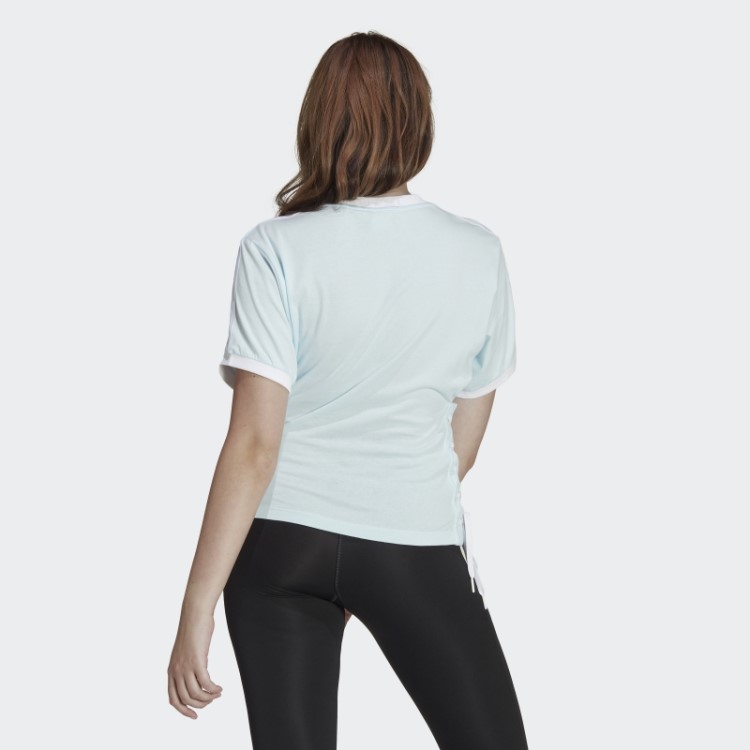 Camiseta Azul Sempre Original Com Cadarço Adidas