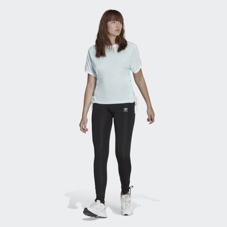 Camiseta Azul Sempre Original Com Cadarço Adidas