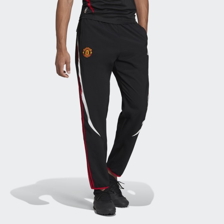 Manchester United Teamgeist Cueca De Treino Preta Adidas