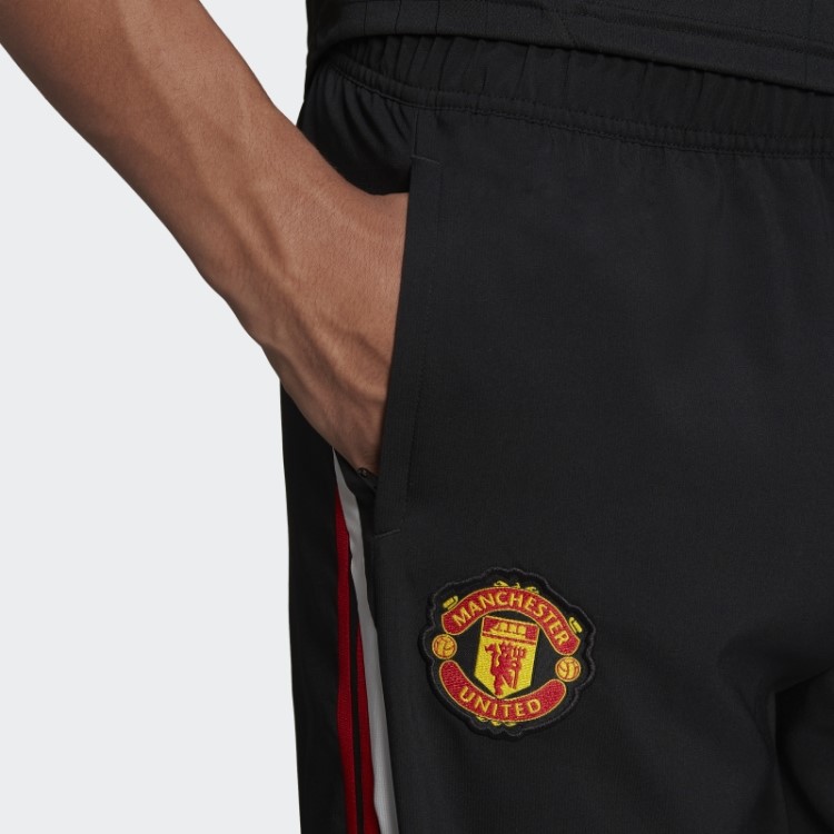 Manchester United Teamgeist Cueca De Treino Preta Adidas