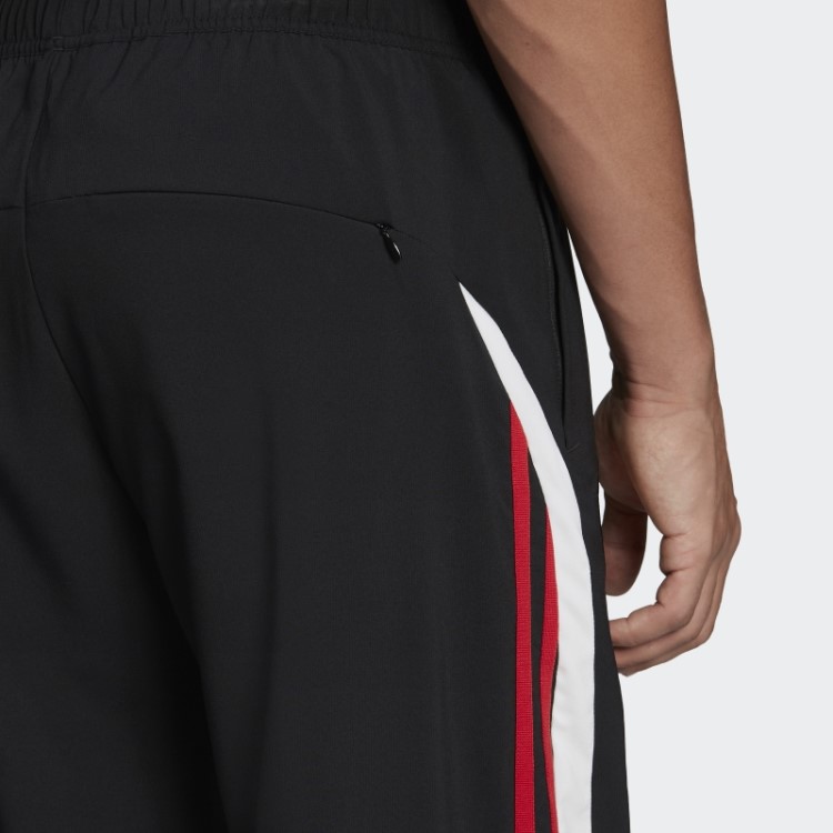 Manchester United Teamgeist Cueca De Treino Preta Adidas