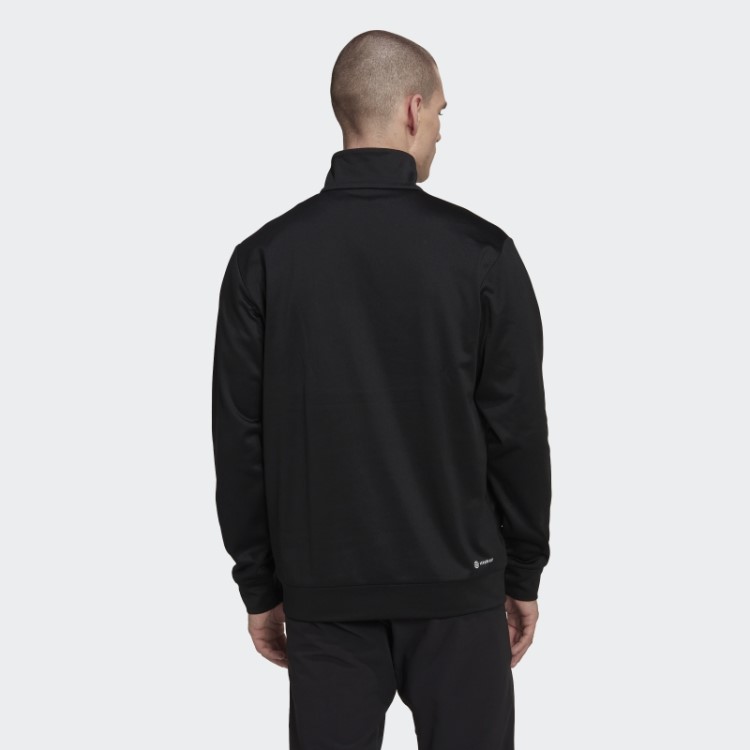 Aeroready Game And Go Small Logo Top Meio Zíper Adidas Preto