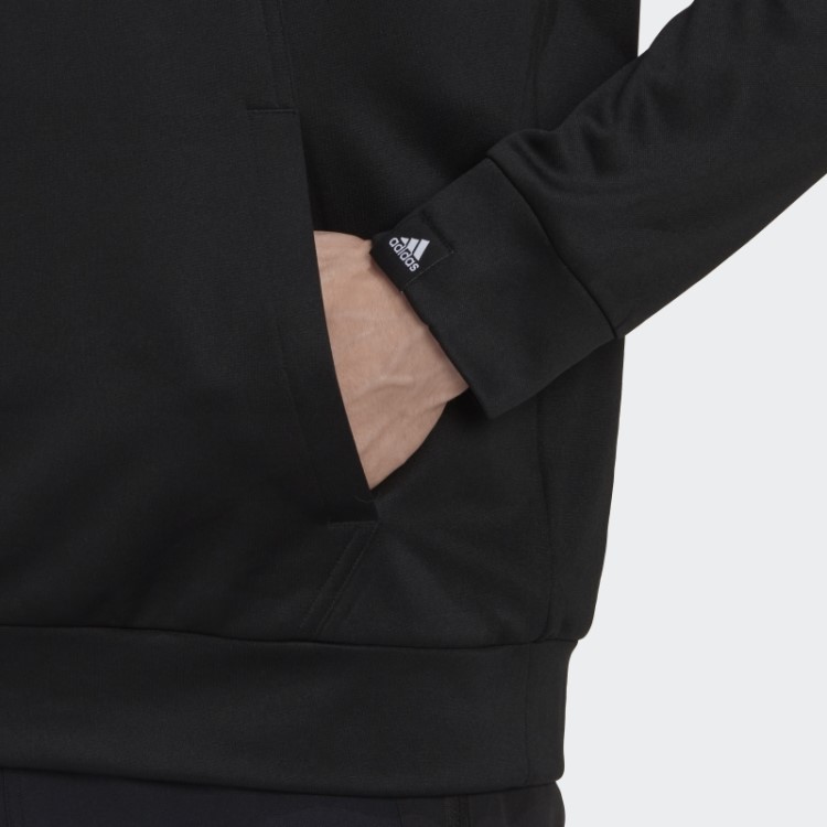 Aeroready Game And Go Small Logo Top Meio Zíper Adidas Preto
