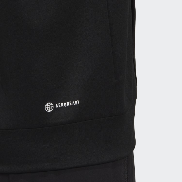 Aeroready Game And Go Small Logo Top Meio Zíper Adidas Preto