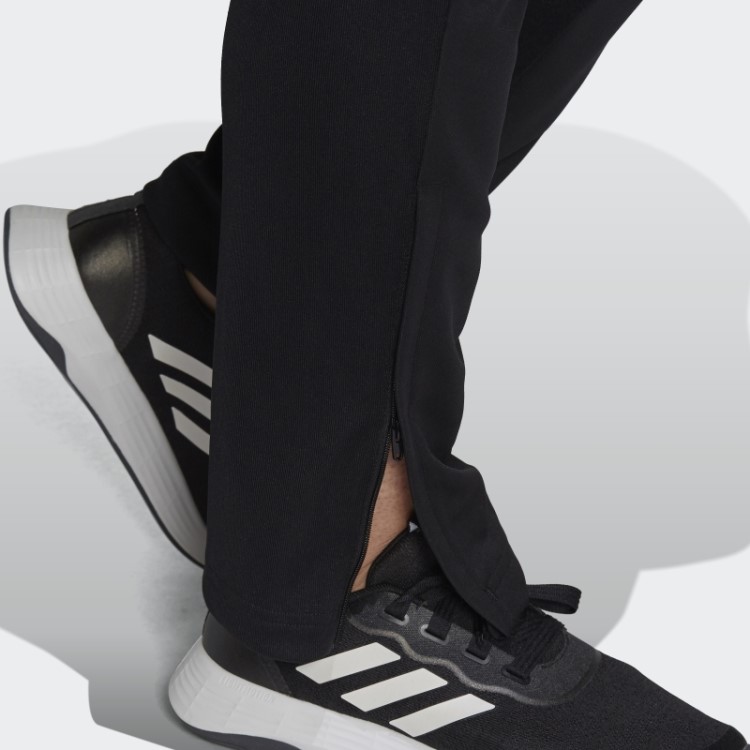 Calça Preta Adidas Aeroready Sereno Cut 3 Listras Slim Cônica (tamanho Grande)