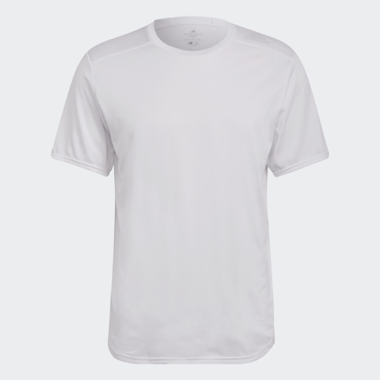 T-shirt De Corrida 4 Adidas Branca Desenhada