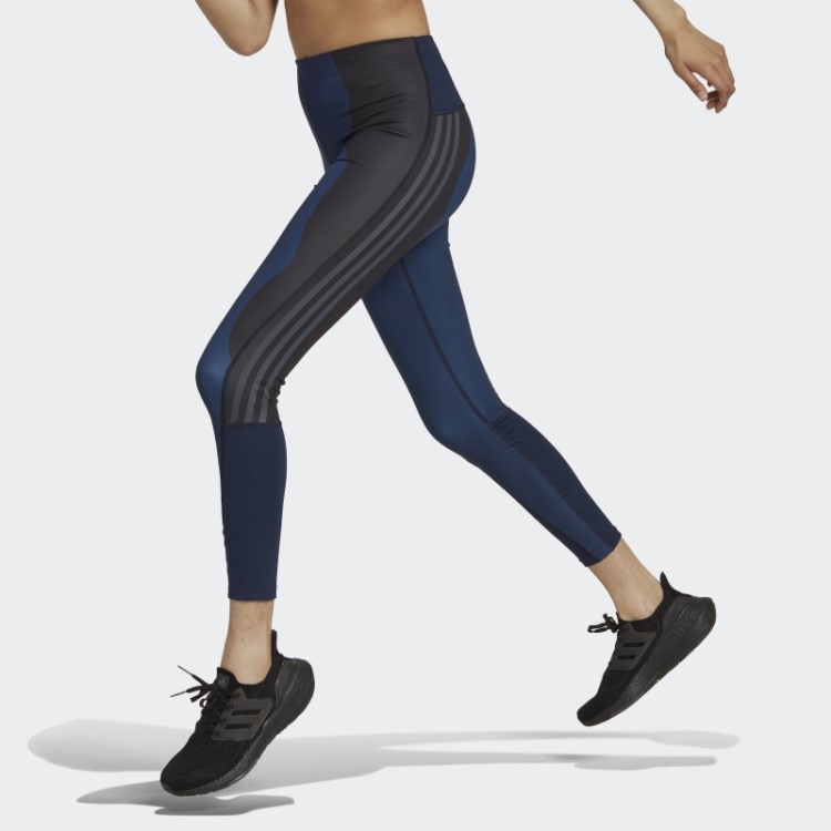 Adidas Marimekko Run Icons 3 Listras 7/8 Leggings De Corrida Navy