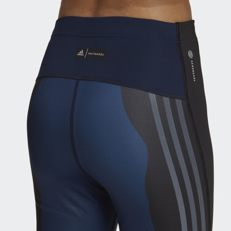 Adidas Marimekko Run Icons 3 Listras 7/8 Leggings De Corrida Navy