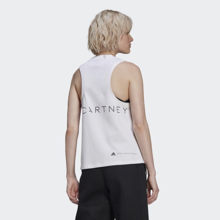 Regata Branca Fashion Adidas By Stella Mccartney Com Logo Esportivo