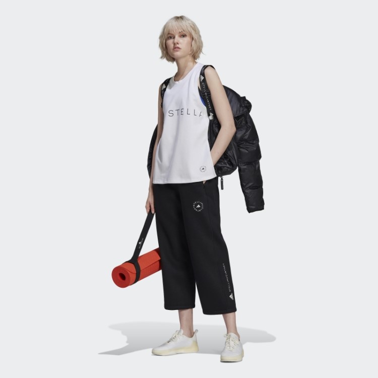 Regata Branca Fashion Adidas By Stella Mccartney Com Logo Esportivo