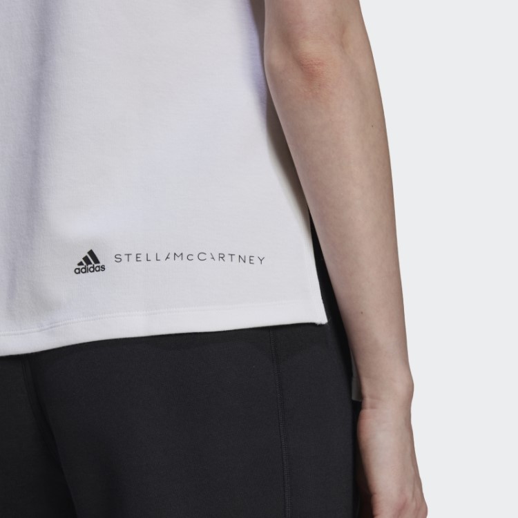 Regata Esportiva Com Logo Adidas By Stella Mccartney Moda Branca