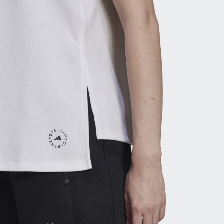 Regata Esportiva Com Logo Adidas By Stella Mccartney Moda Branca