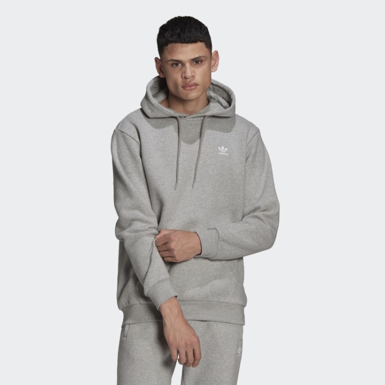 Moletom Cinza Médio Adidas Adicolor Essentials Trefoil