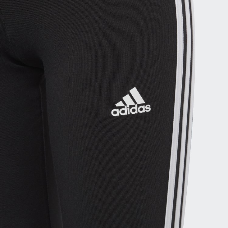 Essentials Meia-calça De Algodão Com As Três Listras Preta Adidas