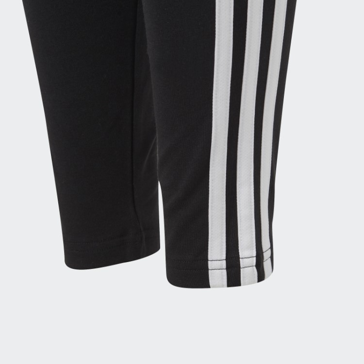 Essentials Meia-calça De Algodão Com As Três Listras Preta Adidas