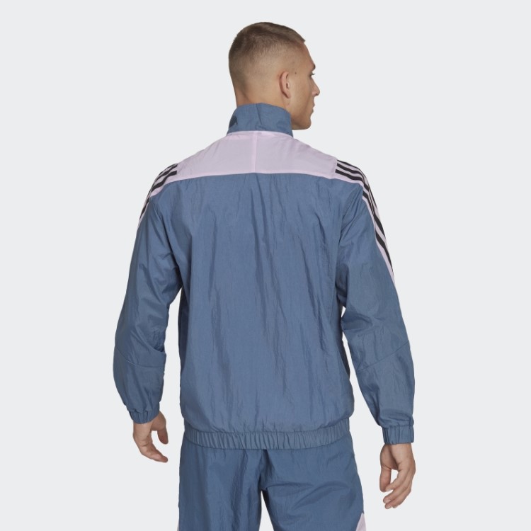 Moletom Adidas Steel Future Icons Com As Três Listras E Zíper 1/4