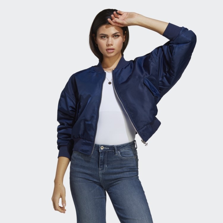 Jaqueta Bomber Original Reversível Adidas Night Indigo