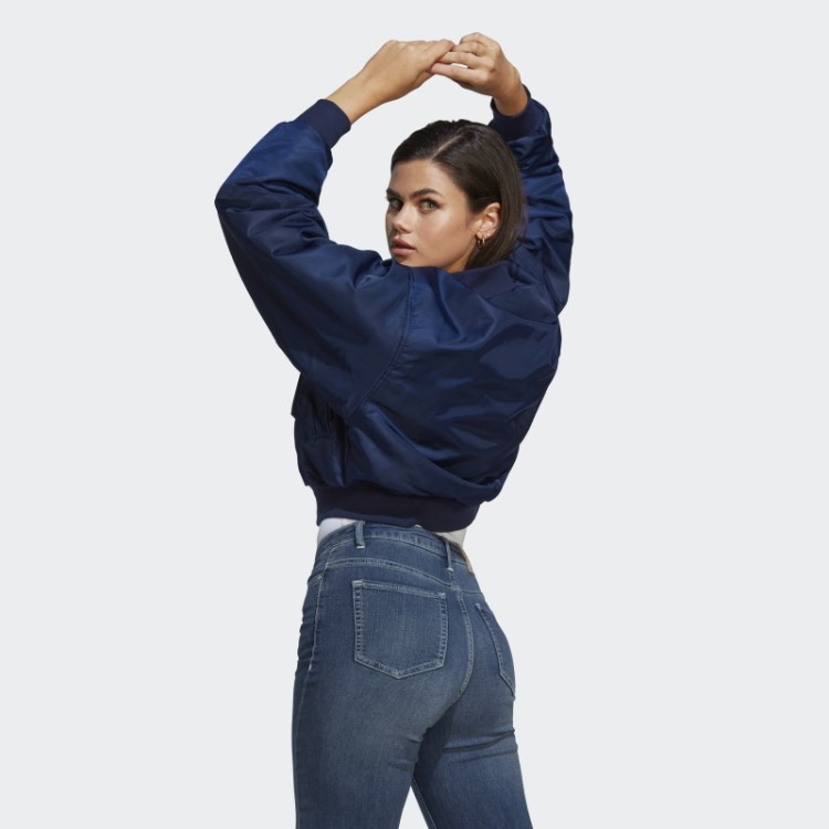 Jaqueta Bomber Original Reversível Adidas Night Indigo
