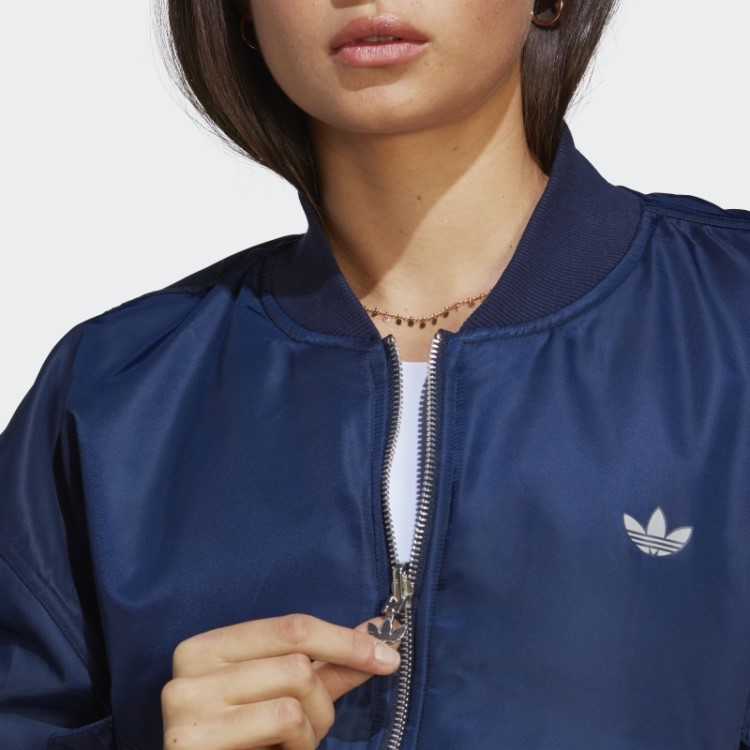 Jaqueta Bomber Original Reversível Adidas Night Indigo
